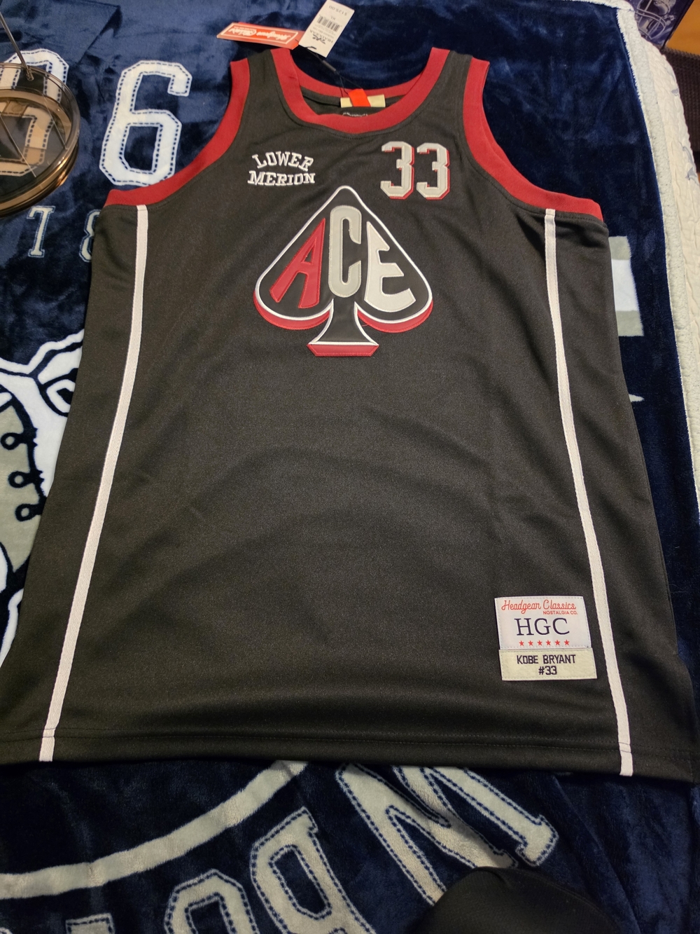 HGC Ace #33 Black and Red Men’s Basketball Jersey Kobe Bryant